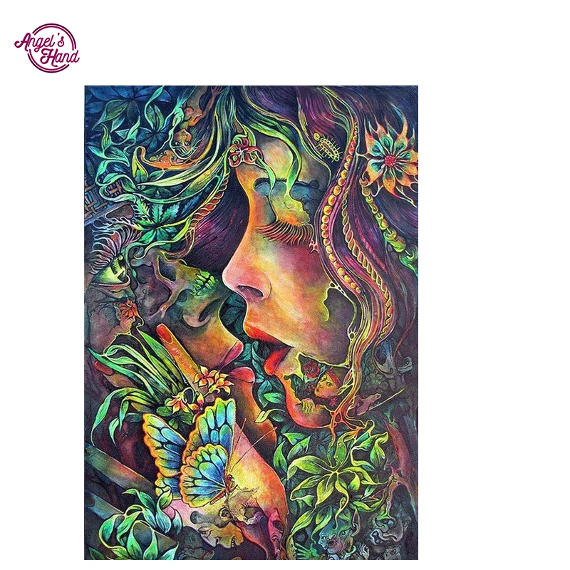 Руки ангела Art Хиппи чешские 5D алмазная вышивка Алмазная мозаика Сделай Сам алмаз