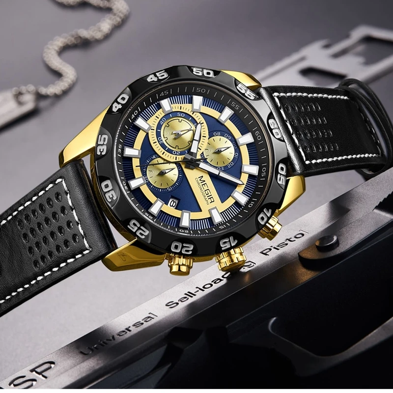 MEGIR Men Sport Watch Mens Watches Top Brand Luxury Chronograph Watch Men Fashion Calendar Clock Relogio Masculino Reloj Hombre
MEGIR Men Sport Watch Mens Watches Top Brand Luxury Chronograph Watch Men Fashion Calendar Clock Relogio Masculino Reloj Hombre
