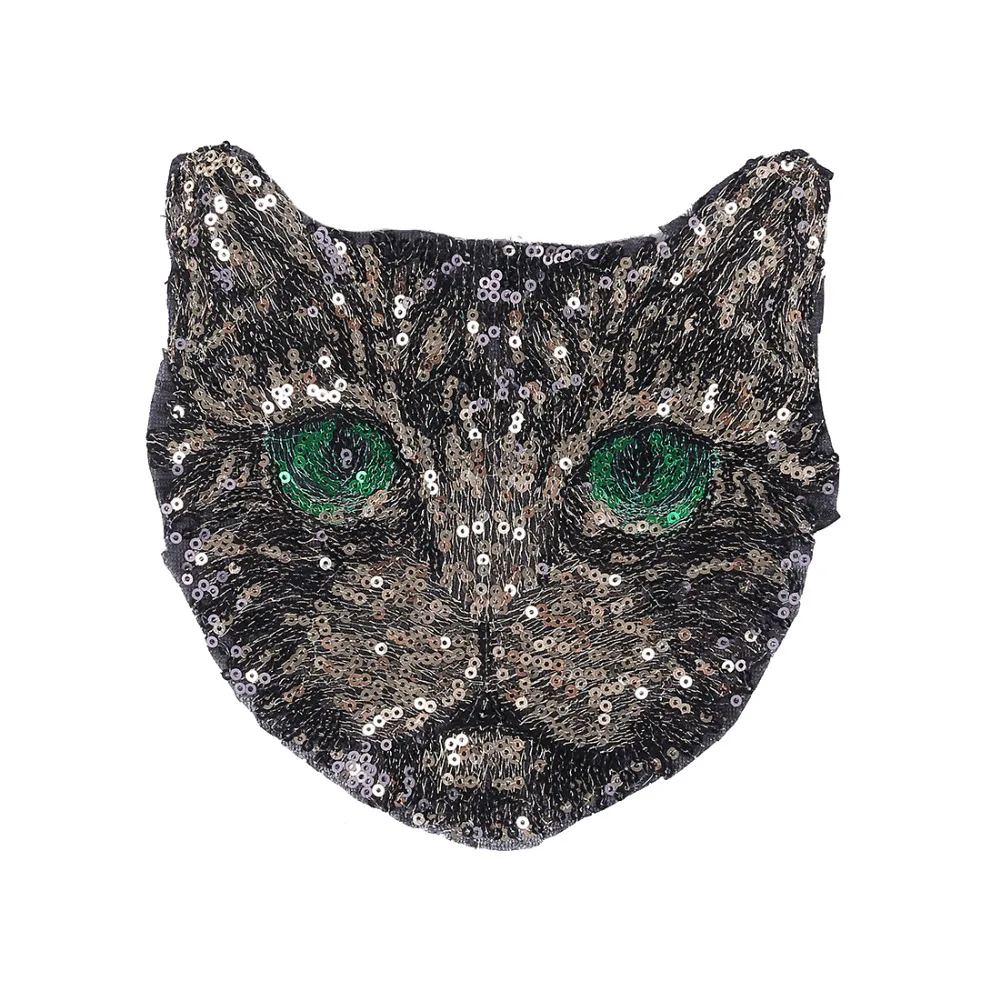 Smiry Cat пришить патч одежду DIY милый котенок нашивки с блестками для одежды