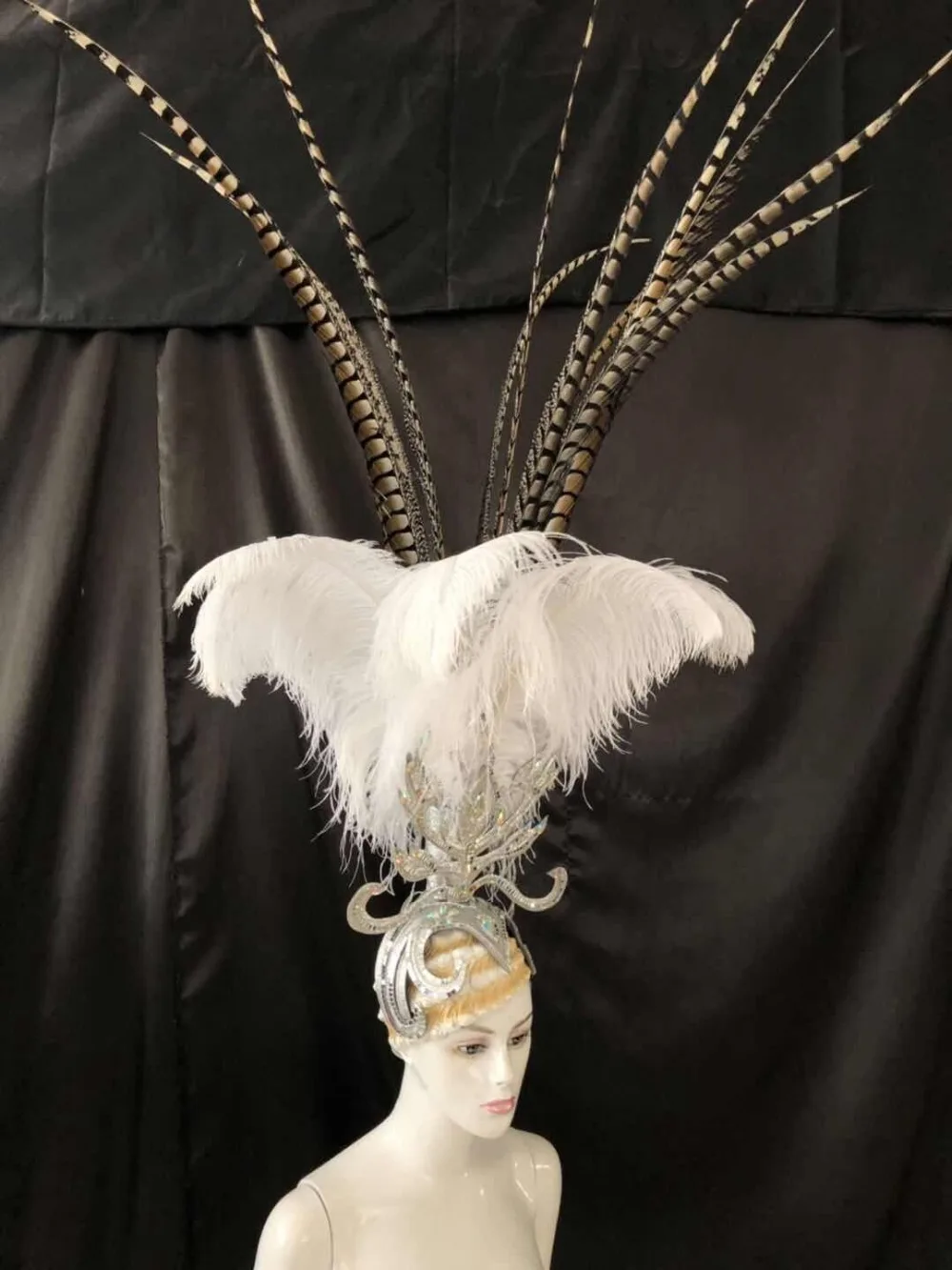 Latin dance Samba accessories Fashion exquisite headdress feathers Delicate shows | Accessories