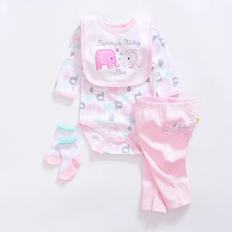 Комбинезон + штаны носки нагрудник 3-24 мес унисекс хлопок 2021 | Детская одежда и