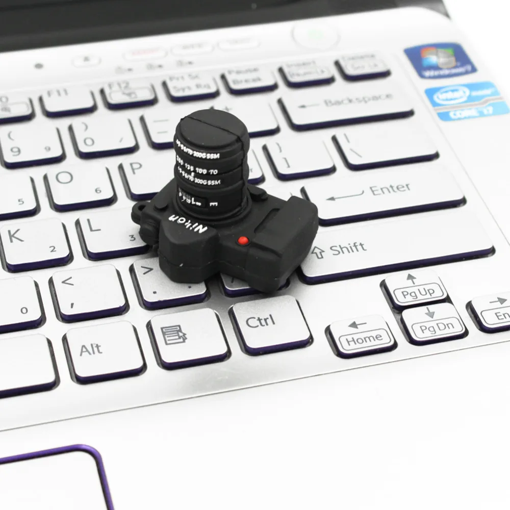 Модный Usb флеш накопитель USB 2 0 Флешка 4 ГБ 8 16 32 мини черная камера карта памяти