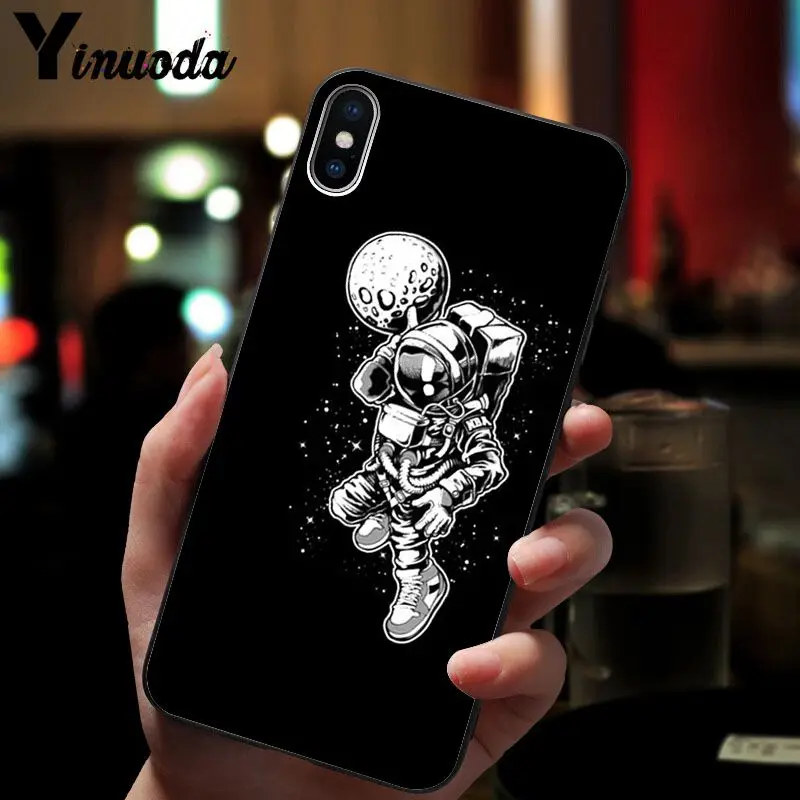 A9 Yinuoda новейший космический Луна астронавт DIY чехол для телефона с рисунком чехол для iPhone 8 7 6 6S Plus X XS MAX 5 5S SE XR Чехол для мобильного телефона - Цвет: A9