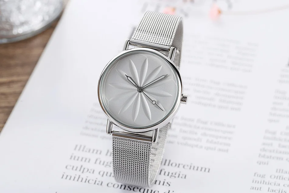Relogio Feminino, роскошные миланские наручные часы с сетчатым ремешком для женщин, модные часы под платье из розового золота, женские золотые часы, кварцевые часы