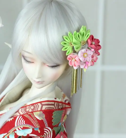 Японский стиль кимоно ручной работы Shochiku Шпилька Головные уборы BJD 1/3 1/4 SD DD MSD