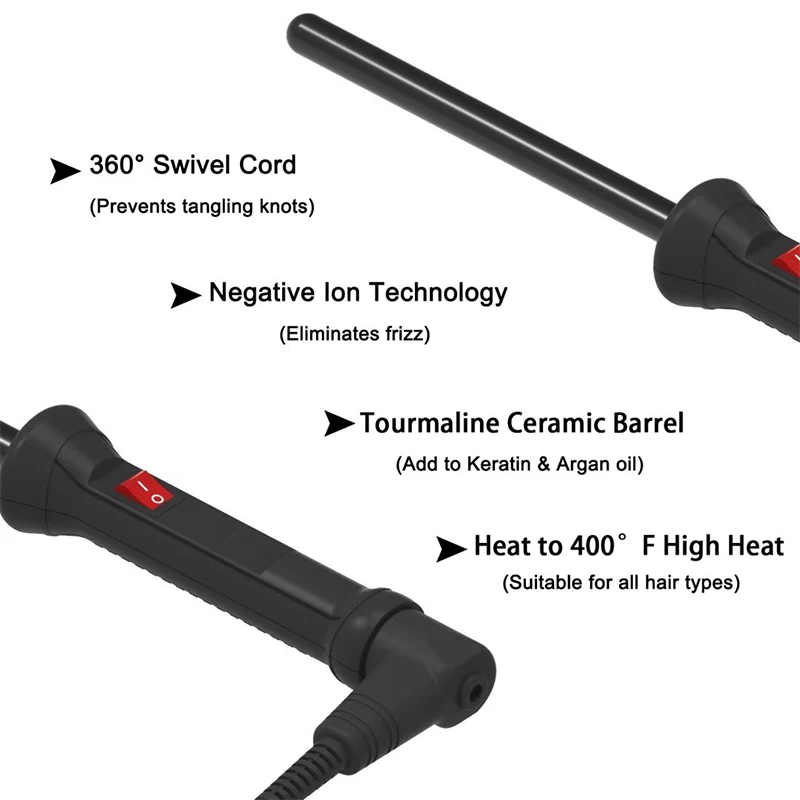 CHJ Electric Hair Curler 13mm beads Ceramic Curling Iron Deep Curly Professional Styler Tools | Красота и здоровье