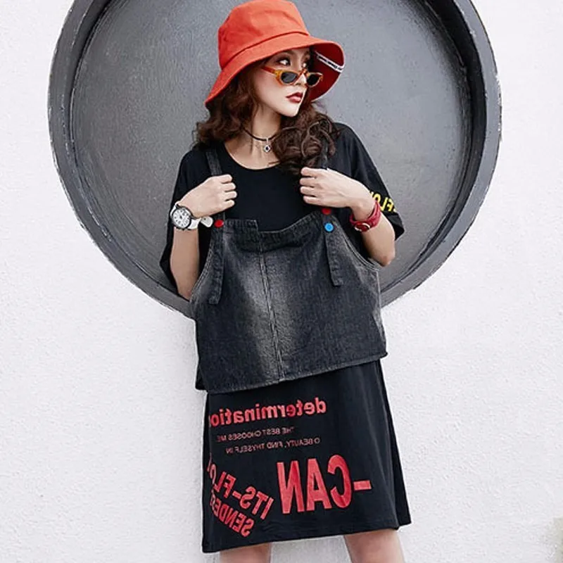 Женские джинсовые мини платья Max LuLu винтажный элегантный комплект из 2 предметов
