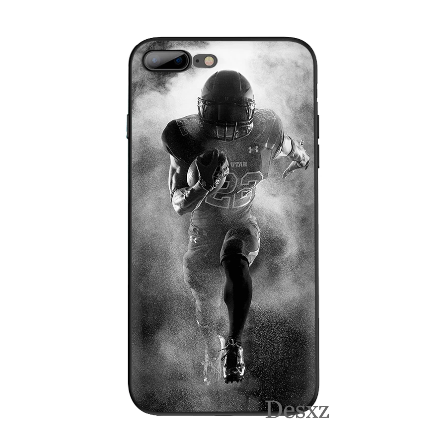 Мобильный чехол для телефона для iPhone 11 Pro XR X XS Max iPhone 6 6S 7 8 Plus 5 5S SE чехол для регби мяч спортивная сумка корпус