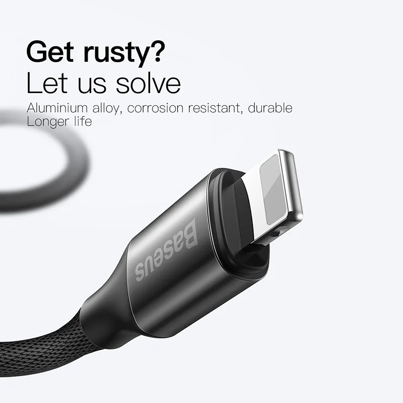 Baseus usb type-C для USB кабель для iPhone 11 Pro Xs Max Xr X 8 7 6 быстрая зарядка зарядное устройство type-c кабель для передачи данных для Macbook iPad Mini