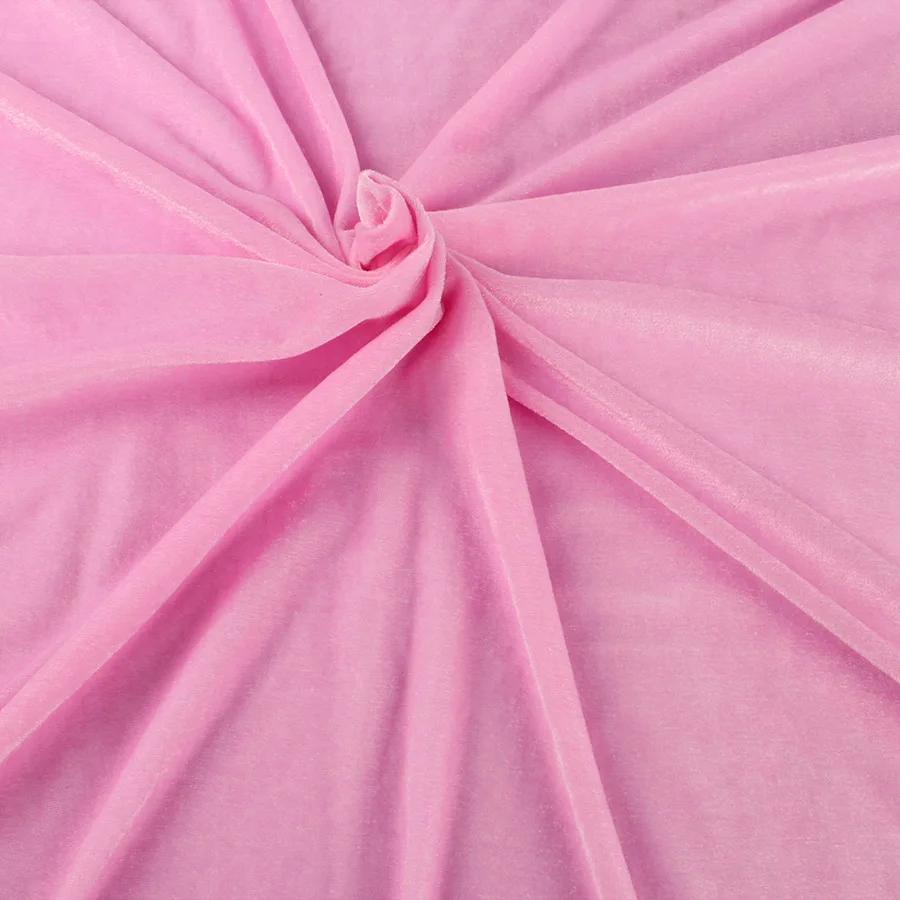Pink Плюшевая бархатная ткань материал скатерти занавески мягкие куклы ремесло по двору(91 см - Цвет: Pink
