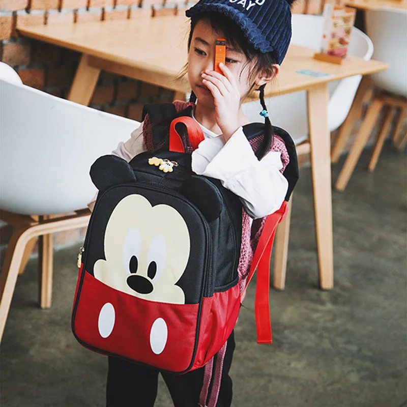 Disney рюкзаки Kawaii Микки Маус детские сумки для мальчиков и девочек детский сад детские школьные сумки мультфильм Детские Школьный рюкзак для девочек