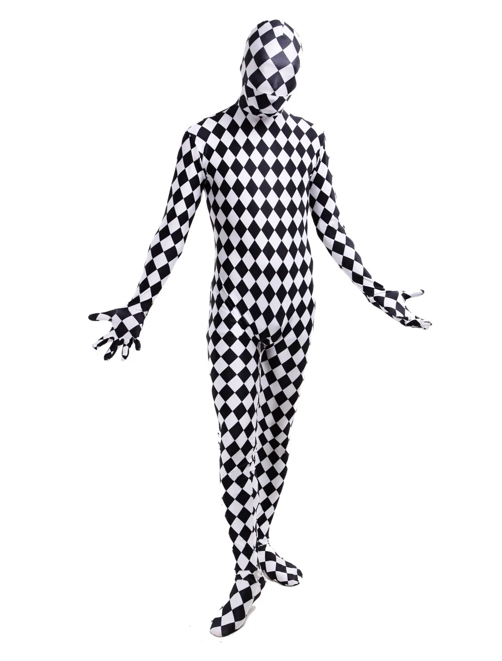 Костюмы на Хэллоуин костюмы для косплея унисекс клетчатые из лайкры и спандекса