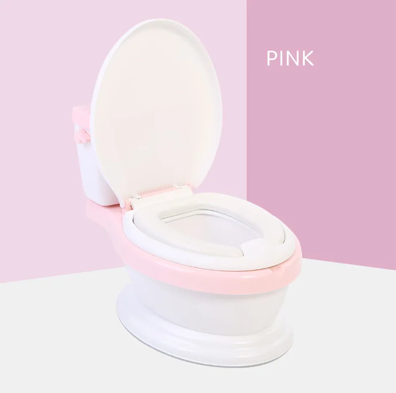 pink Детский горшок для унитаза, тренировочное сиденье, портативный пластиковый детский горшок, пластиковый детский горшок, тренировочный детский туалет, Детский горшок - Цвет: pink