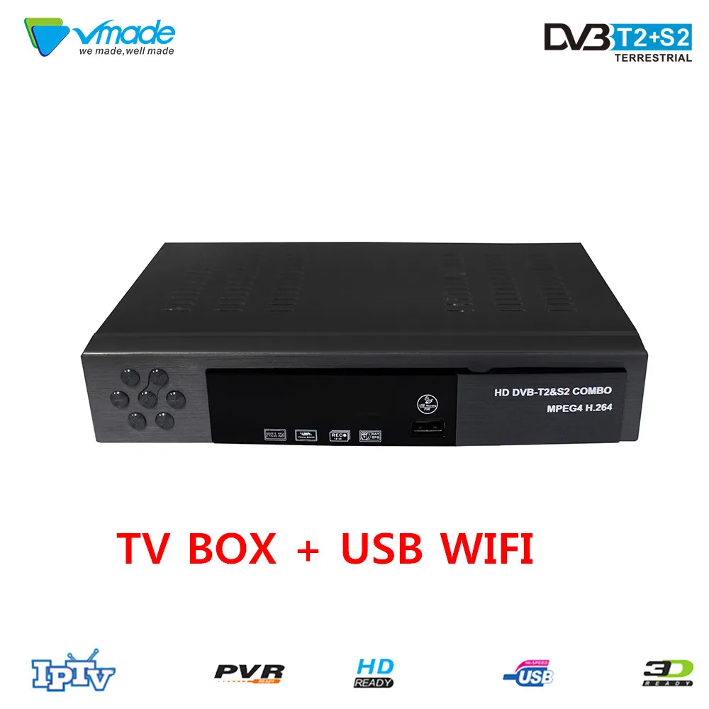 Vmade DVB T2 S2 8902 наземный спутниковый ресивер Цифровое ТВ высокой четкости тюнер