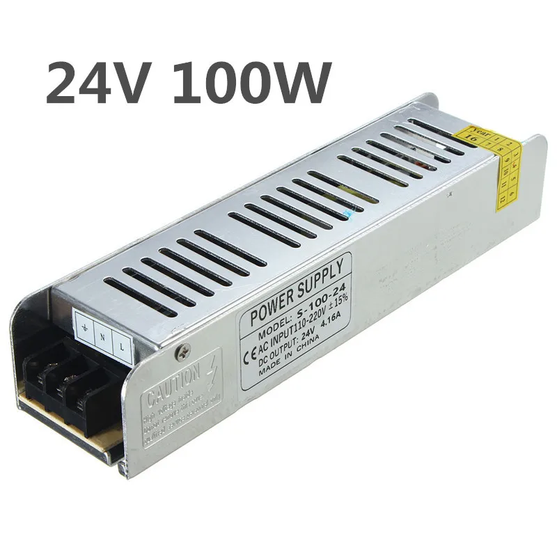 LED Driver Power Adapter Switching Transformer Switch For Strip Light Bulbs DC24V 100W Supply | Лампы и освещение
