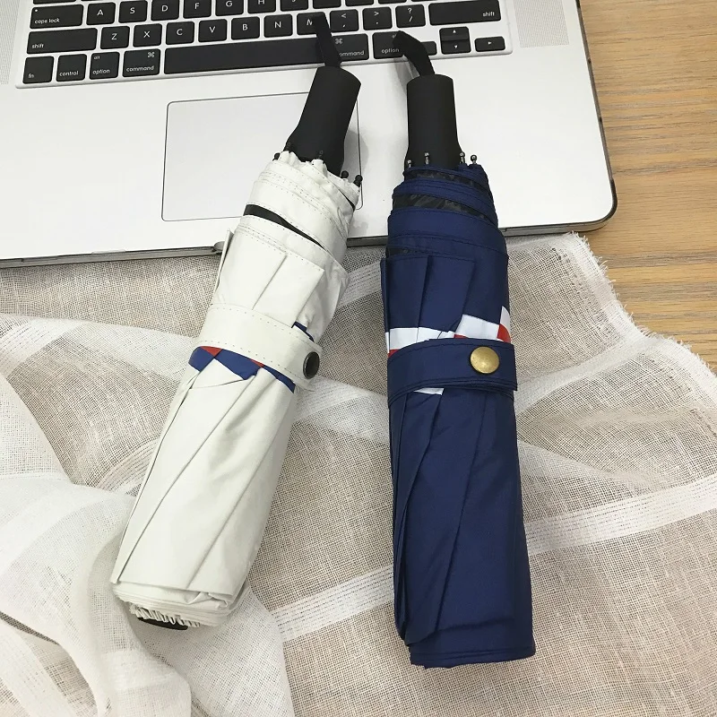 Simanfei зонтик 2019 новый простой трехслойный зонт УФ защита ветрозащитный карман