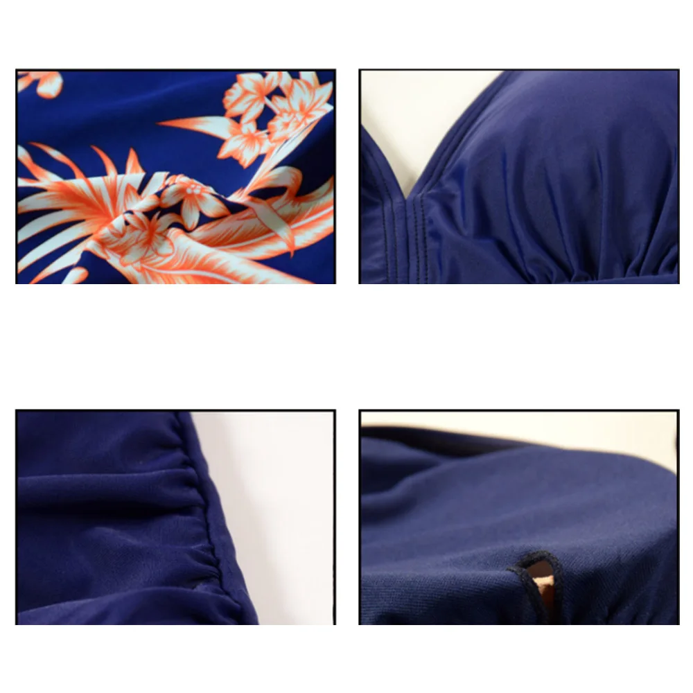 3 вида цветов женские штаны купальный костюм купальные костюмы из двух частей с v