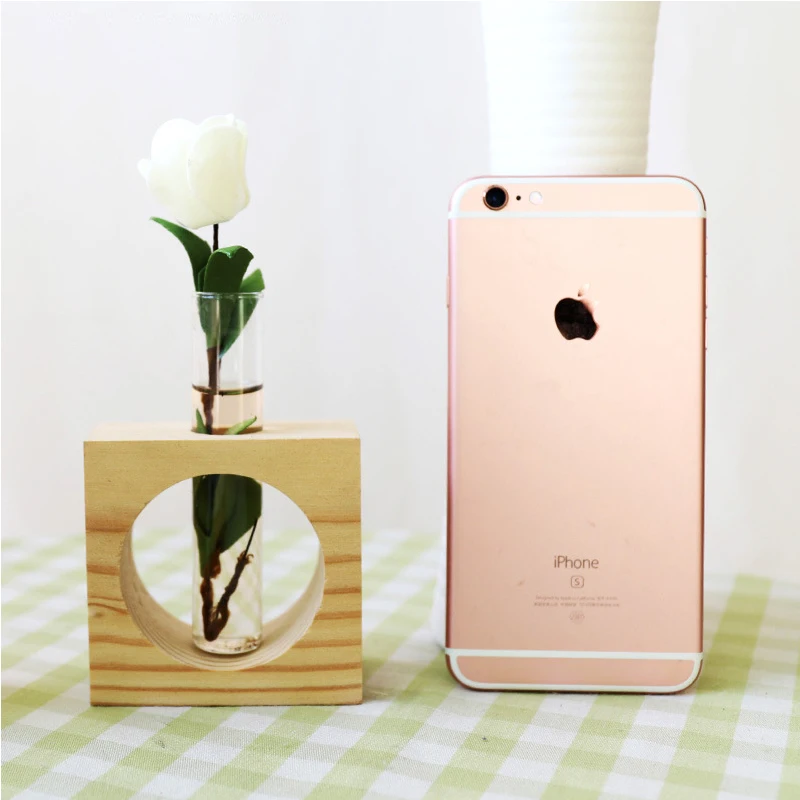 1 комплект деревянный современный Стиль стеклянная столешница бонсай цветок