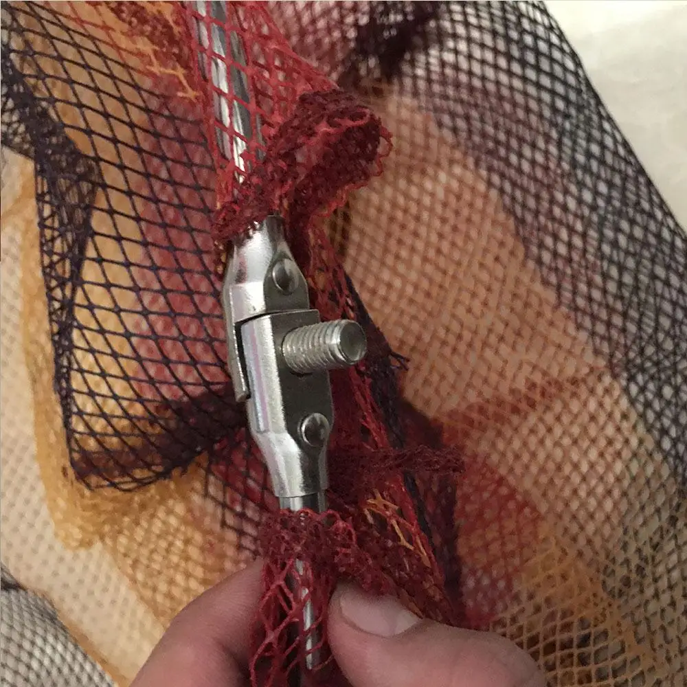 Aluminum Alloy Ring Nets Fishing Tackle Collapsible Dip Net Folding Fishnet Gear Fish Line Portable Durable Practical | Спорт и