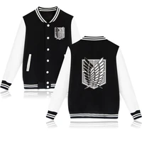 2020 attack on titan anime baseball jacket streetwear coat casual trackusuit mens coats and jackets plus size boys clothes