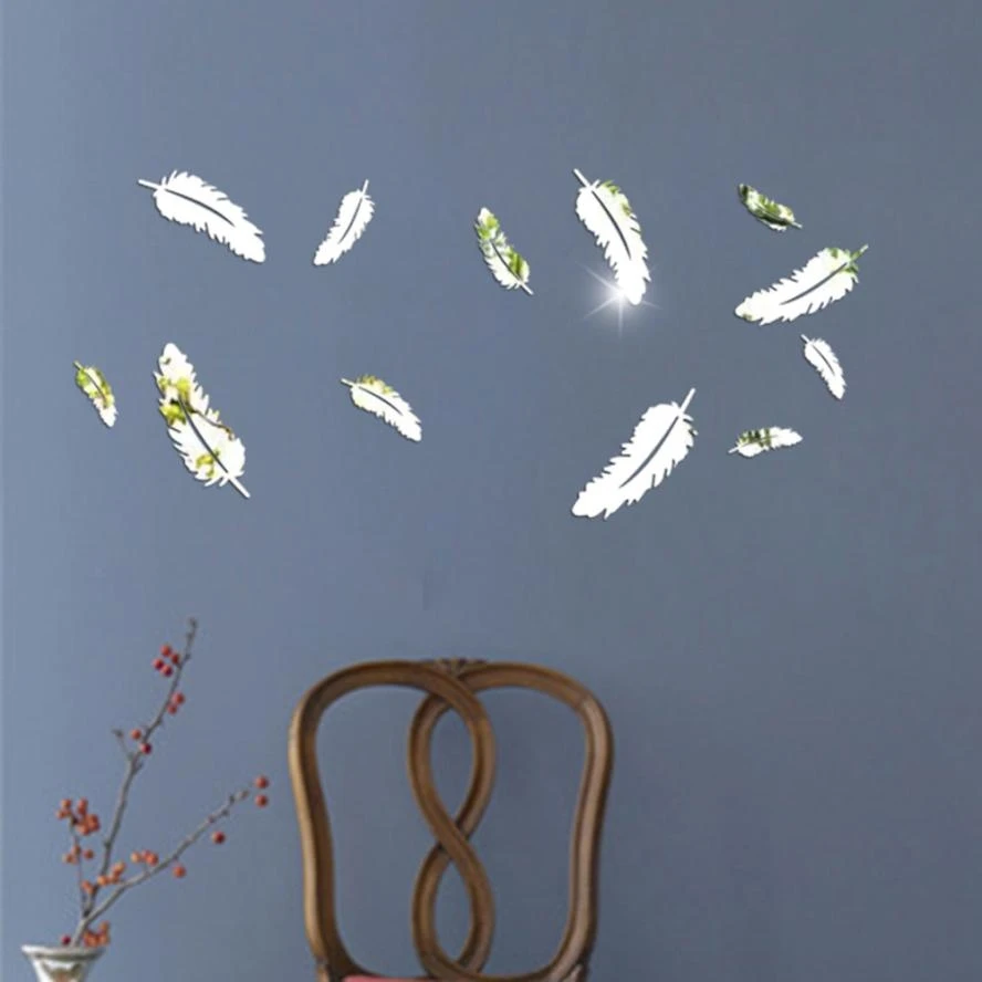 Креативный зеркальный Стиль DIY настенные часы Съемная виниловая наклейка