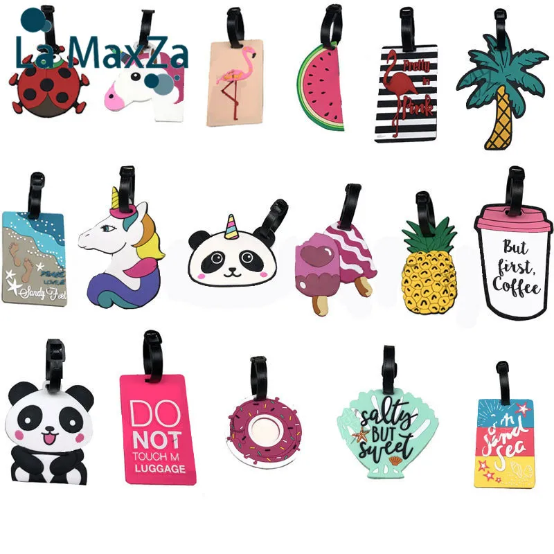 ПВХ бирка для чемодана этикет багаж мягкая резиновая багажная марка путешествий