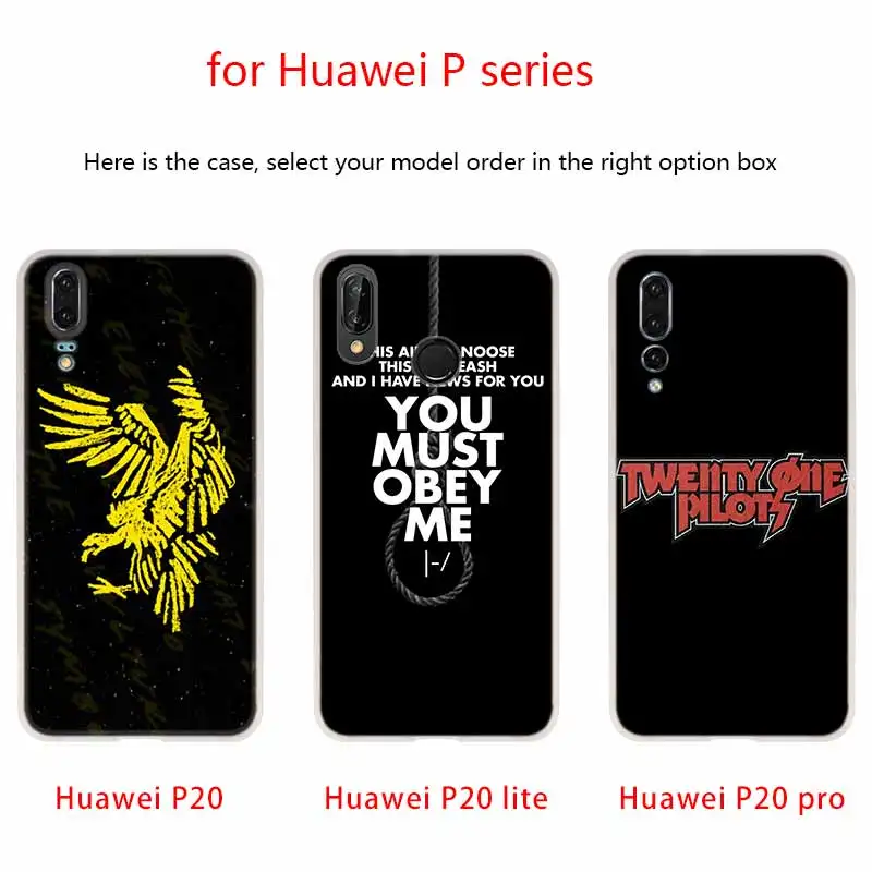 Мягкий чехол для Huawei P40 P30 P20 Pro P10 Lite e Plus P Samrt Z 2020 2019 Twenty One Pilots 21 Pilots|Бамперы| |
