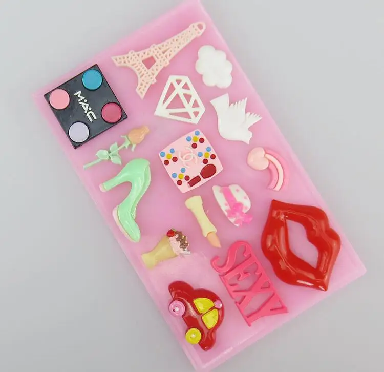 Новинка! Форма для торта с изображением Эйфелевой башни голубя помадки