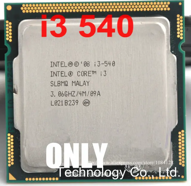 Бесплатная доставка процессор intel Core i3 540 3 06 ГГц 4 МБ кэш LGA1156 для настольного