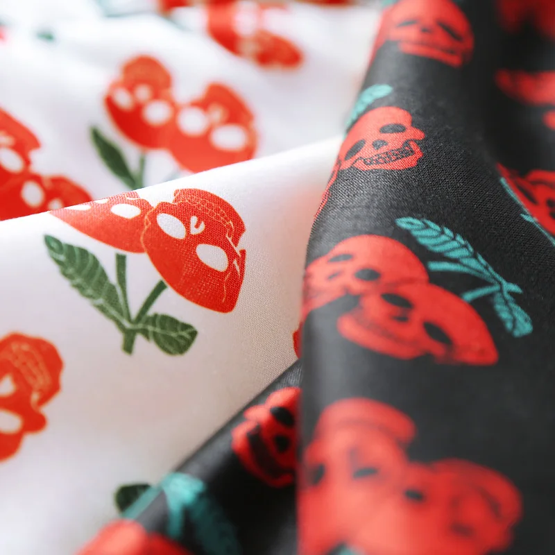 ELFSACK летнее женское платье в стиле бохо с принтом черепа панк женские сексуальные