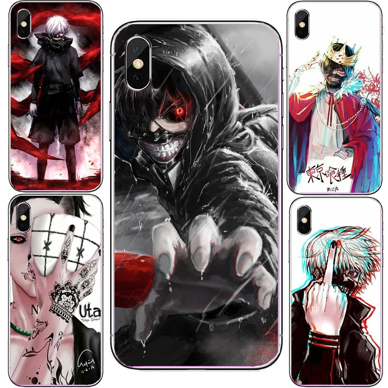 Чехол для телефона с японским Аниме Tokyo Ghoul чехол iPhone Xs XR XS Max 8 7 6 6splus 5 5S SE 4S аниме |