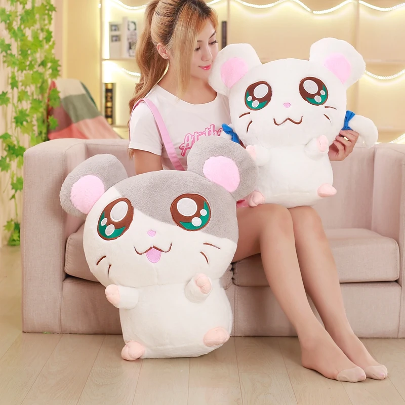 40 см каваи большие глаза Плюшевые Hamtaro хомяк игрушка кукла хомяка куклы игрушки детям подарки на день рождения