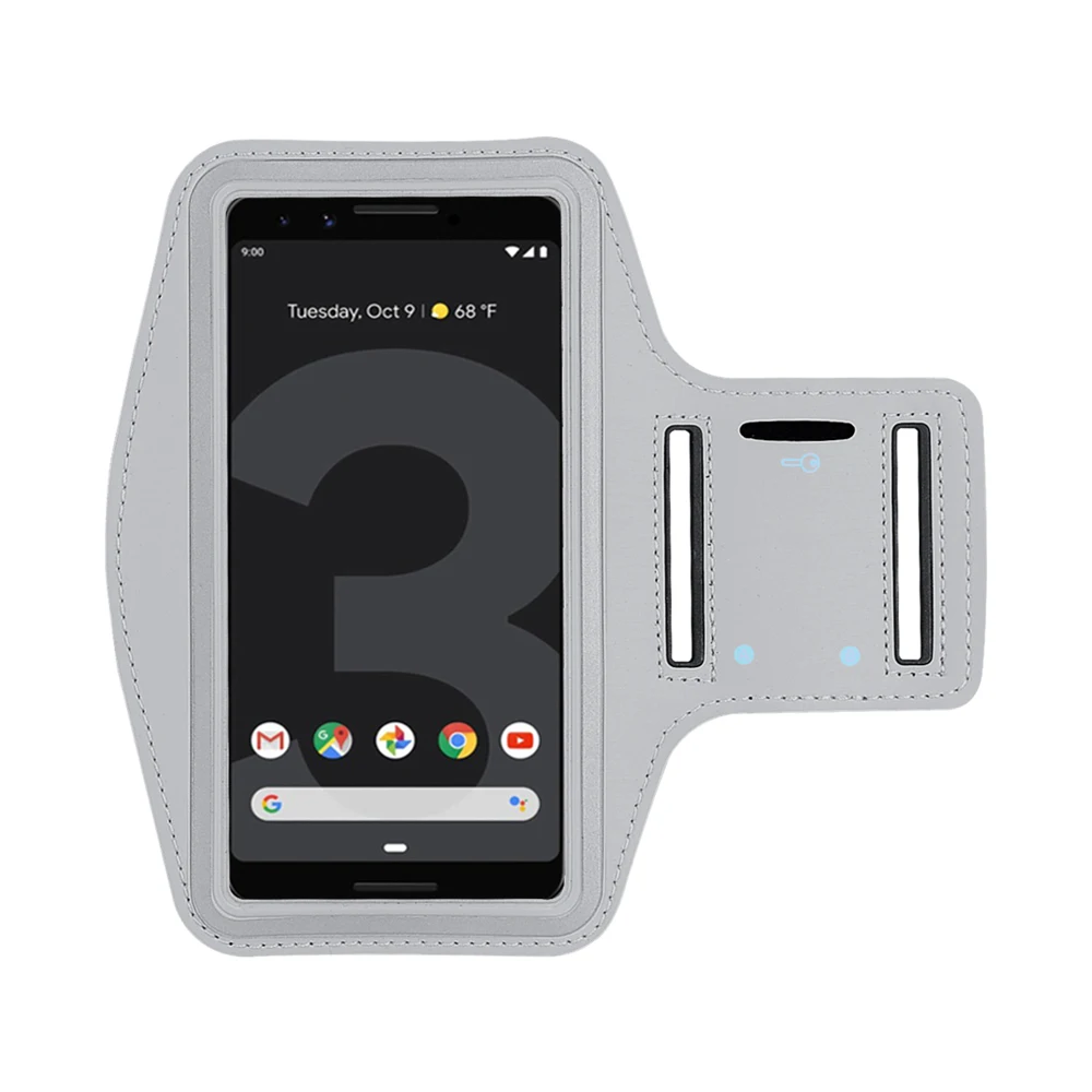 Серый Спорт на открытом воздухе для бега, спортзала Arm Обложка для Google Pixel 3A 3 2 XL 2XL 3XL Nexus 5X5 6P 6 4 телефонные чехлы - Цвет: Серый