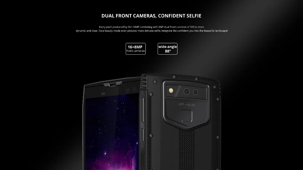 DOOGEE S50 6 ГБ Оперативная память 128 GB IP68 Водонепроницаемый смартфон 5 7 дюйма 4G LTE MT6763T