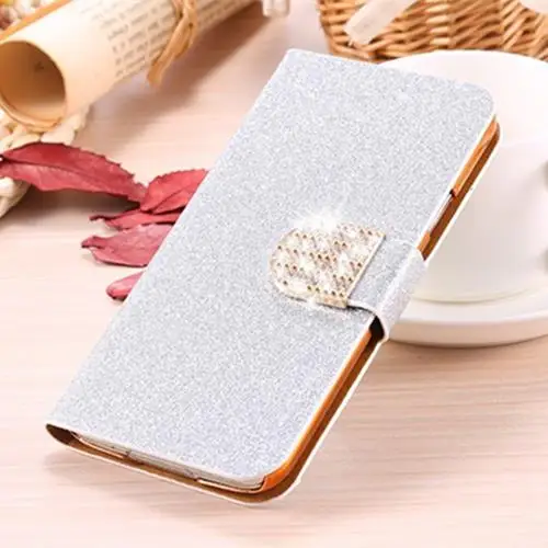 Flip Glitter Leather Phone Cover Cases For Sony Xperia U ST25i Original Wallet Case With Kickstand Design Back Covers |