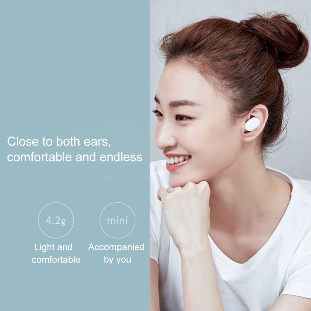 Оригинальные Xiaomi AirDot Bluetooth наушники Молодежная версия мини беспроводные наушники Bluetooth 5,0 стерео гарнитура с микрофоном