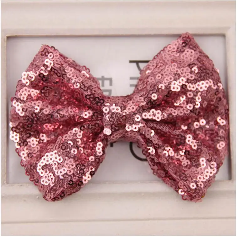 Новинка 2017 заколки для волос с большим блестящим бантом бесчестные блестки