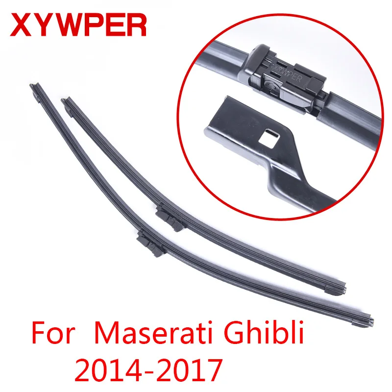 XYWPER стеклоочистителей для Maserati Ghibli 2014 2015 2016 2017 автомобильные аксессуары мягкие