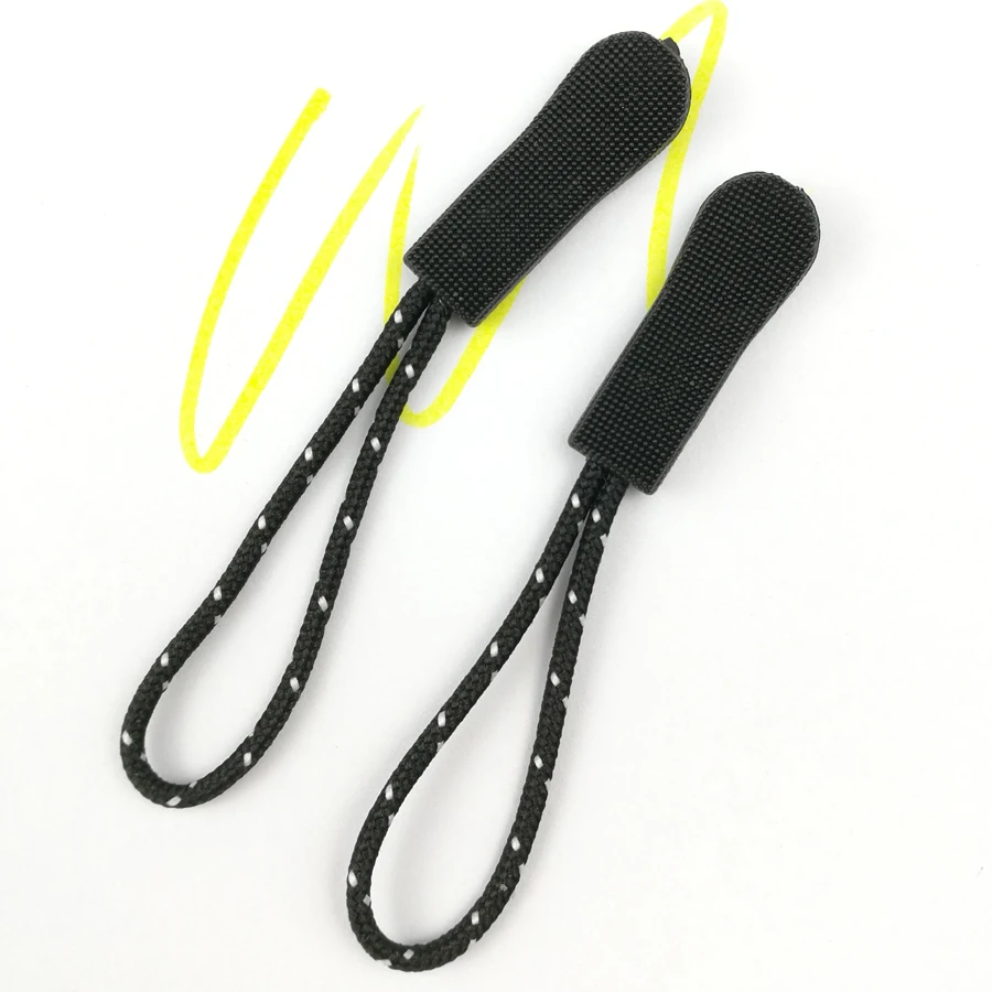 10 шт./лот ПВХ слайдер на молнии чемодан молния скользящая веревка съемной зажим