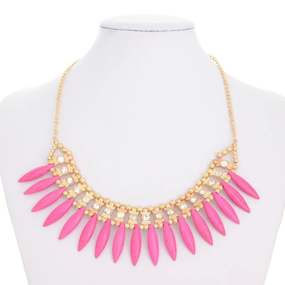 Горячая распродажа ожерелья Чокер с позолоченными подвесками в виде тессальских листьев Ювелирные изделия Бижутерия Простое высказывание.