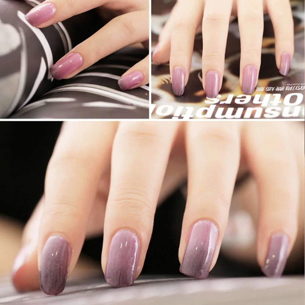6pcs/lot Temperature Color Changing gel LED UV Soak off Gel Lacquer Nail Art Set | Красота и здоровье