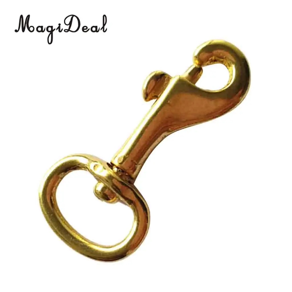 

MagiDeal Heavy Duty 56mm Brass Swivel Eye Bolt Snap Hook Pet Clip Leathercraft Scuba Diving Accessories