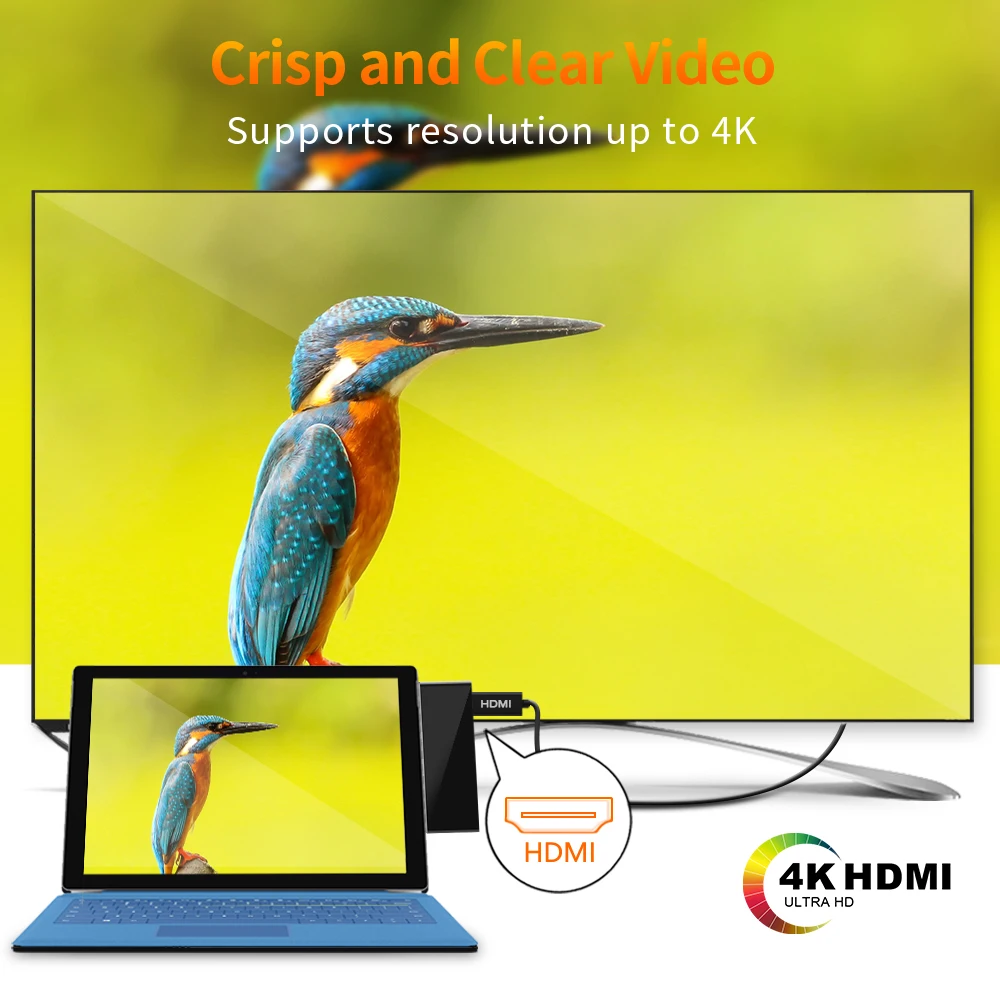 Концентратор Rocketek 4K HDMI и usb 3 0 кардридер/1000 Мбит/с гигабитный Ethernet адаптер для SD/TF