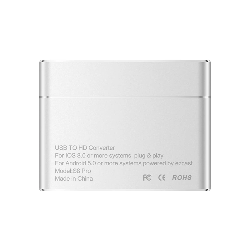 S8pro 3 in 1 USB to HDMI/VGA+Audio Converter Digital AV Adapter Powered by EZcast for IOS Android Devices Windows Computer | Электроника