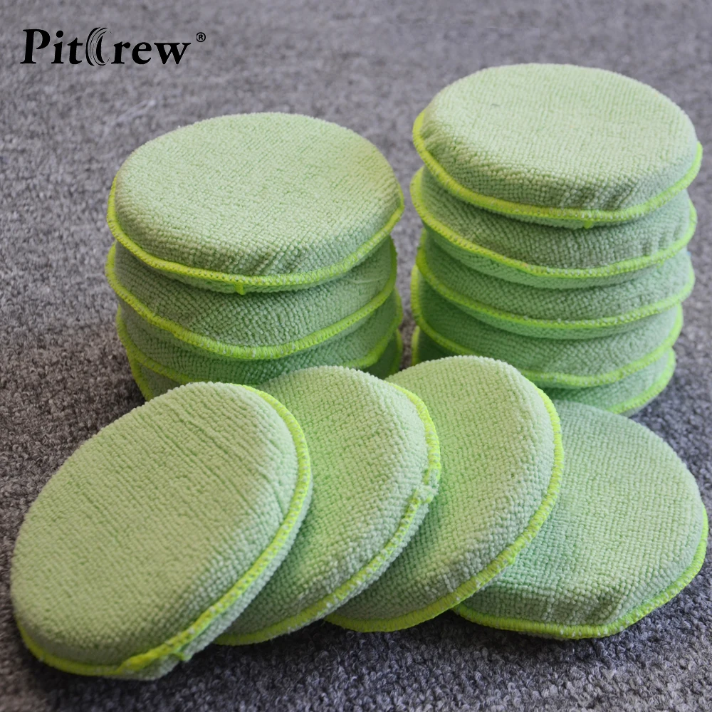 Аппликатор воска из микрофибры для автомобильной мойки (10 шт./лот) губки