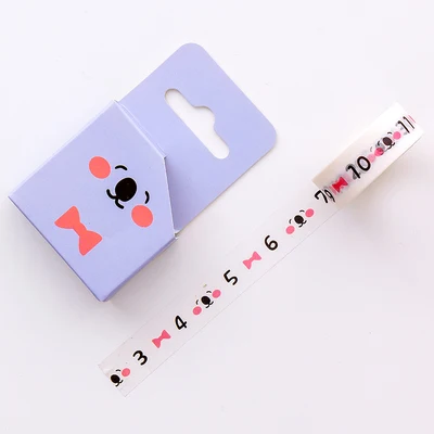 JD1352C 1 шт. 15 мм x 5 м милый мультфильм животных васи лента дети diy Украшение дневника Маскировочная лента kawaii канцелярские принадлежности Скрапбукинг инструменты - Цвет: JD1352C