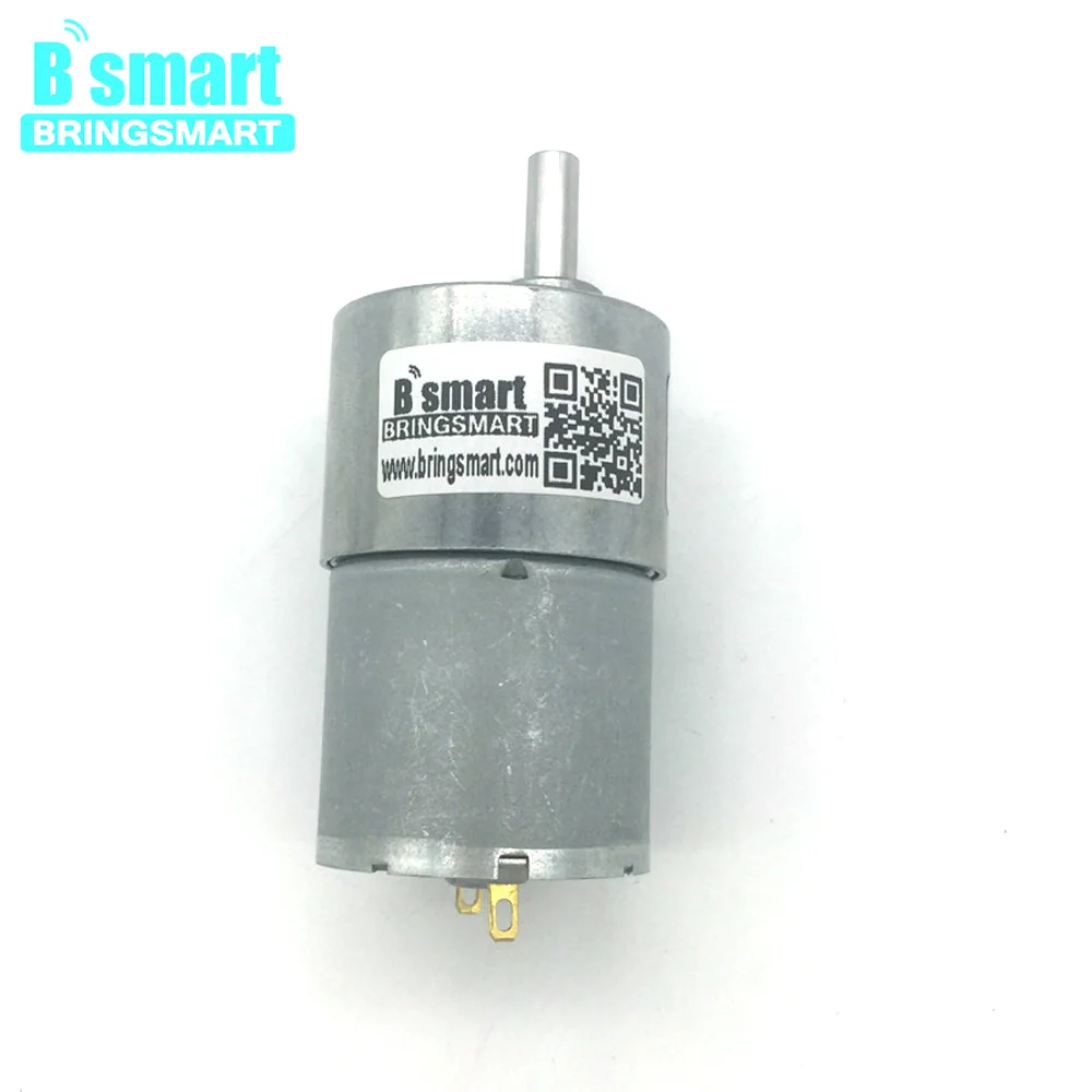 Bringsmart двигатель постоянного тока высокой Turque обратный DC Шестерни Мотор 12V 24 вольт постоянного тока Шестерни коробка Шестерни s Металл Мини Электрический мотор JGB37-3530