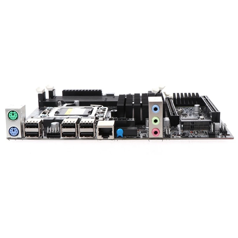 X58 настольная материнская плата Lga 1366 4 канала Ddr3 32 Гб Ram M Sata Материнская для Intel