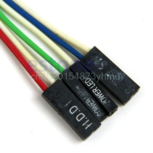 Case Desktop ATX Power On Reset Switch Cable With HDD LED Light For PC Computer #L057# new hot | Обустройство дома