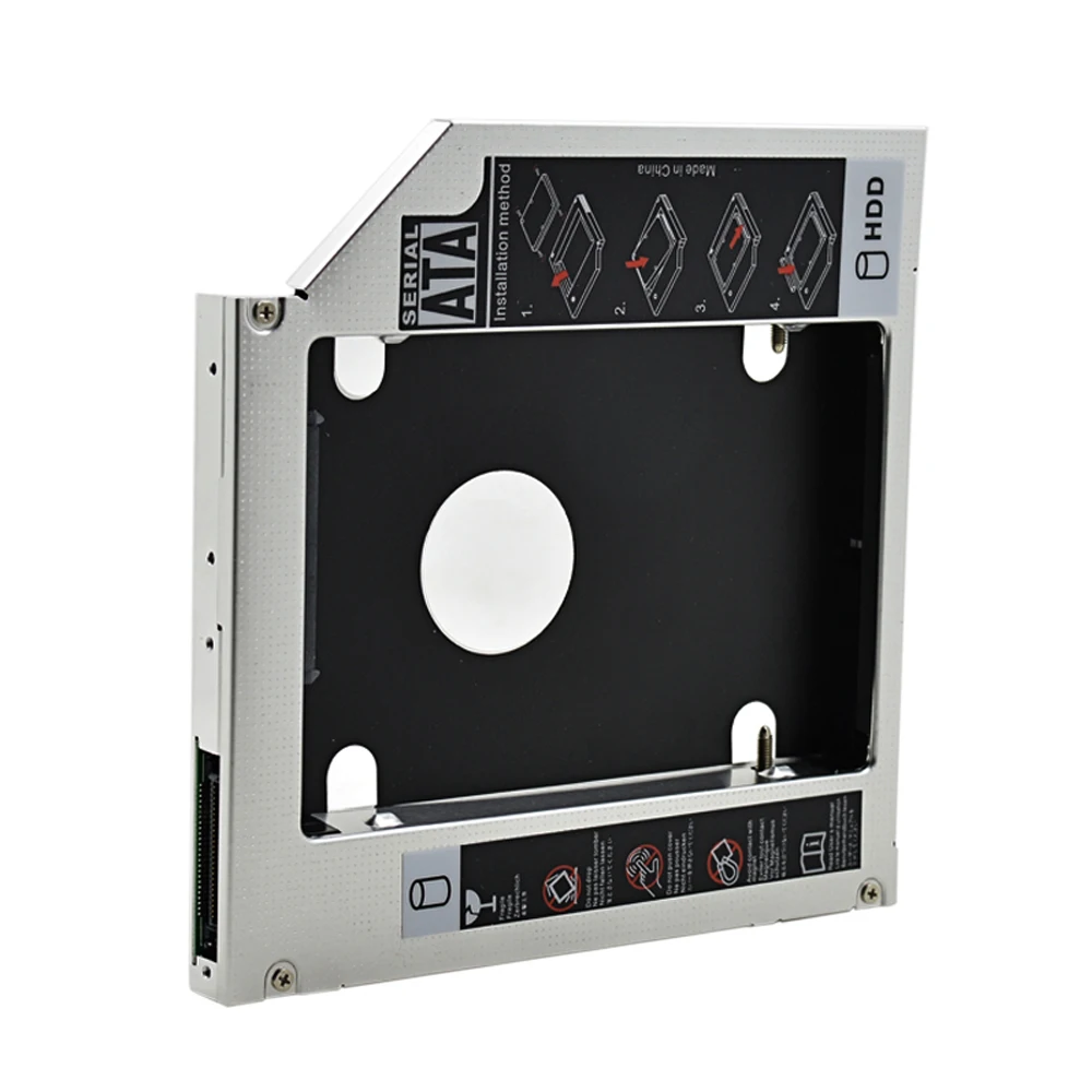 SATA IDE/SATA 2nd HDD Caddy 12,7 мм 2," чехол для SSD, HDD корпус по индивидуальному заказу для Dell D600 D610 D620 D630 D810 D820 D830 компакт-дисков/DVD-ROM